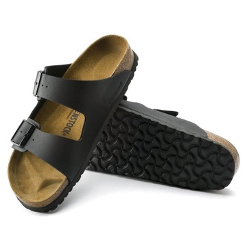 Klapki męskie na lato Birkenstock Arizona Birko Flor SKÓRZANE NA CO DZIEŃ