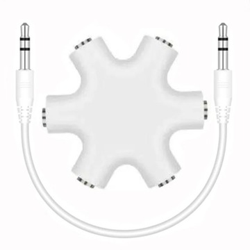 3.5mm Earphone Audio Splitter 1 Male to 1 2 3 4 5 Female Cable 5 Way Port