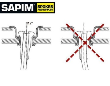 Ниппели Sapim Polyax латунные 12 мм серебро 38 шт.