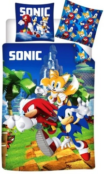 POŚCIEL SONIC 140x200 KNUCKLES TAILS + WOREK