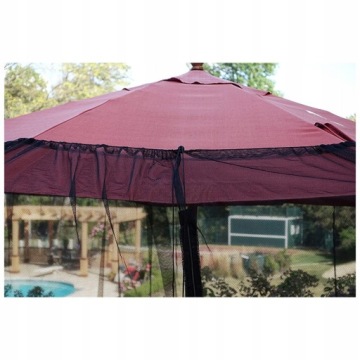 МОСКИТНАЯ СЕТКА ДЛЯ САДОВОГО ЗОНТА 3М БОЛЬШАЯ ЧЕРНАЯ ЗАЩИТНАЯ СЕТЬ ДЛЯ САДОВ