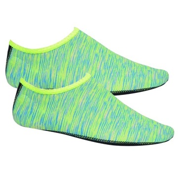 Buty do wody Skarpetki antypoślizgowe Slip On Kids Yoga Dance Swim Beach Green XXL