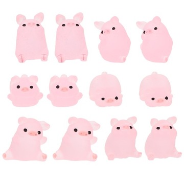 МИНИАТЮРНАЯ СВИНКА ОРНАМЕНТ ДЕКОРЫ ИЗ СМОЛЫ МОХ