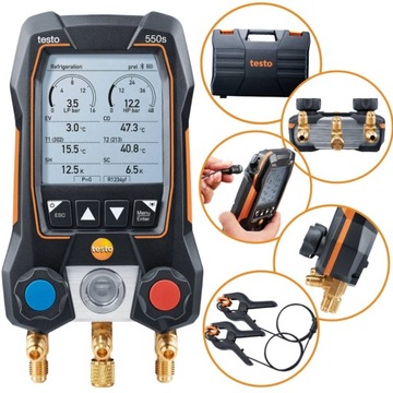 Elektroniczna oprawa zaworowa Testo 550s Basic, 24 msc