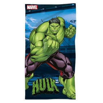 RĘCZNIK HULK 70X140 NA BASEN KĄPIELOWY PLAŻOWY SZYBKOSCHNĄCY AVENGERS