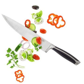 NÓŻ KUCHENNY JAPOŃSKI SANTOKU DO KROJENIA KAMILLE