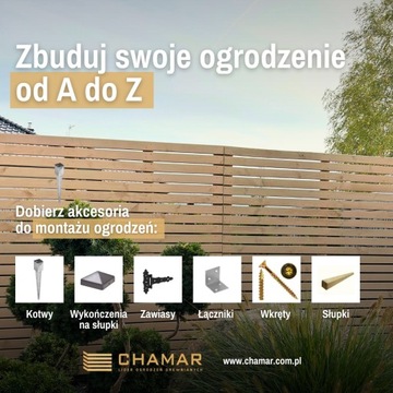 Глухой забор, косая шторка, деревянный забор CHAMAR Z03