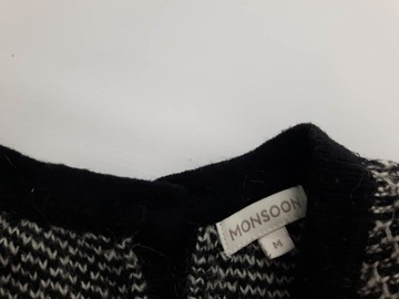MONSOON gruba SUKIENKA sweterkowa WZORY _ M
