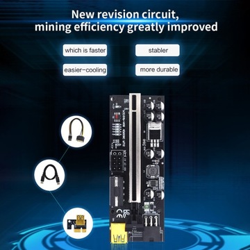 Адаптер карты расширения USB 1/2/3 PCI-E от 1x до 6x