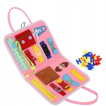 КНИГА СЕНСОРНАЯ МАНИПУЛЯЦИОННАЯ ДОСКА МОНТЕССОРИ