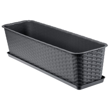 DONICZKA DONICA BALKONOWA PODSTAWKA 60cm ANTRACYT