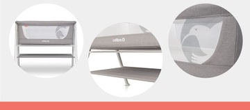 Детская кроватка с матрасом LINDO, МОСКИТНАЯ СЕТКА, НЕСКОЛЬЗЯЩИЕ ЛЕГКИЕ НОЖКИ