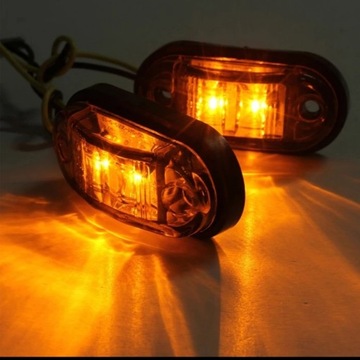 Габаритный фонарь 2 светодиода LED Габаритный фонарь ОРАНЖЕВЫЙ