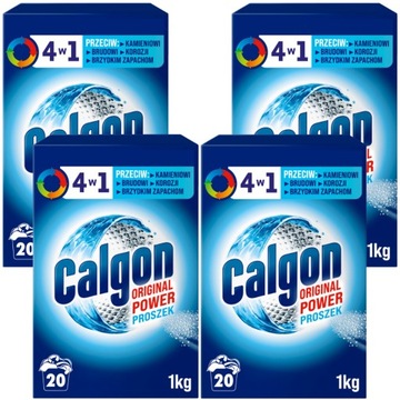 Calgon Odkamieniacz w Proszku 1KG x4