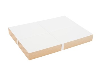 10x HDF двусторонний, белый - 3 мм - A4 297x210 мм - лазерная резка