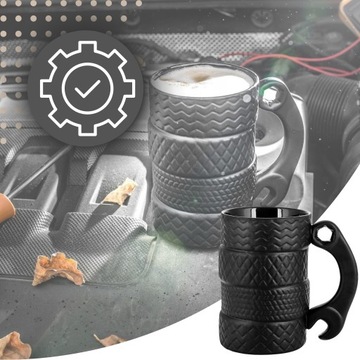 ПОДАРОЧНЫЙ НАБОР КРУЖКА ШИНА ЛОЖКА ПОДАРОК ​​ДЛЯ ВОДИТЕЛЯ TIRA MECHANIKA