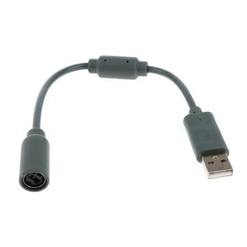 opakowanie Gamepad Konwerter USB Kabel adapterowy do kontrolera 360 Szary 3 szt