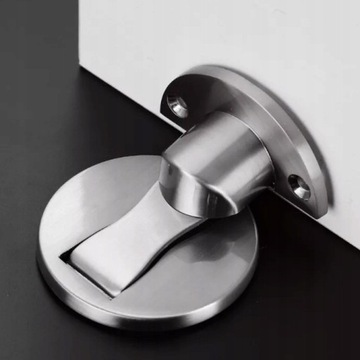 ODBOJNIK MAGNETYCZNY STOPER DO DRZWI SREBRNY MOCNY