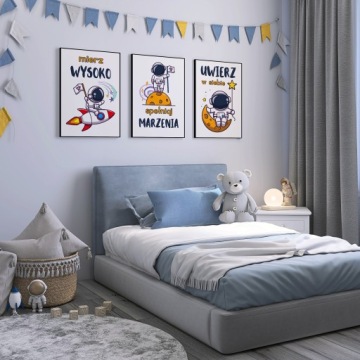 КАРТИНЫ ДЛЯ КОМНАТЫ МАЛЬЧИКА ПРОСТРАНСТВО КОСМОНАВТ МОТИВАЦИОННЫЕ ПОСТЕРЫ ДЛЯ ДЕТЕЙ