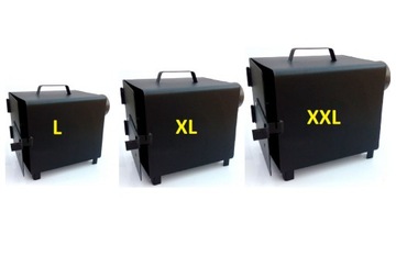 Металлический камин для коптильни Комплект + заслонка + решетка 20х20х25