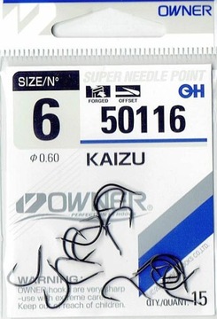 Haczyki OWNER 50116 numer 6 feeder samozacinające