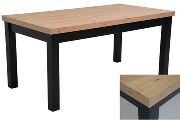 DUŻY stół 100x200/300 pogrubiany blat DĄB ARTISAN