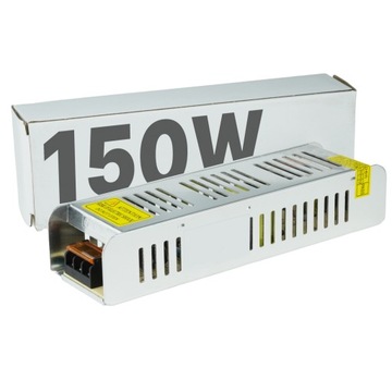 ZASILACZ LED SLIM 150W 12V MODUŁOWY TRANSFORMATOR DO TAŚM I OPRAW LEDOWYCH