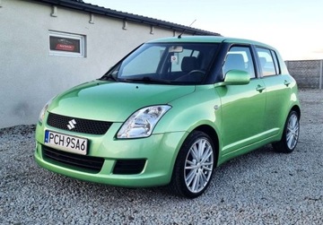Suzuki Swift IV Hatchback 5d 1.3 92KM 2009 Suzuki Swift Sliczny 1.3 Benzyna BOGATA WERSJA Niski Przebieg ORYGINAL Zad