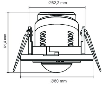 Датчик движения для светодиодных подвесных потолков на 360°