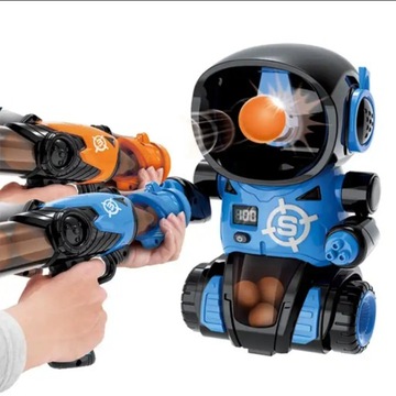 Gra zręcznościowa GŁODNY ROBOT Strzelanie do Celu 2 PISTOLETY i KULKI