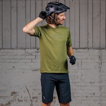 Мужская велосипедная майка iXS Flow Tech Olive