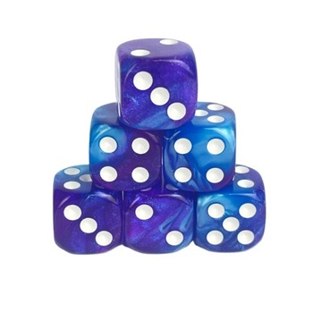 КОСТИ D6 1,6 СМ РПГ ЧАСТЬ НЕБА ШЕСТИГРАННЫЕ КОСТИ