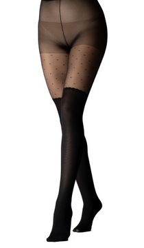 колготки типа гольфов выше колена, классические чулки R-5