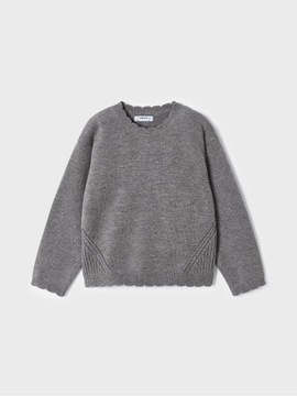 Mayoral Sweter 319 Szary Regular Fit