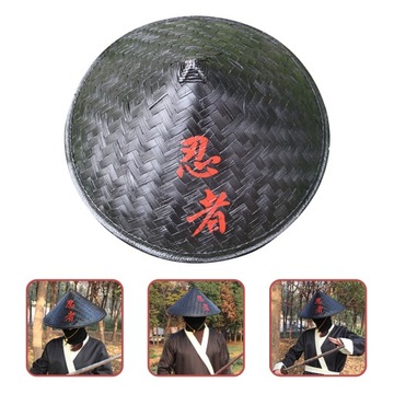 Азиатская соломенная шляпа Коническая японская бамбуковая ниндзя