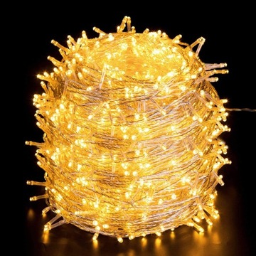 ŁAŃCUCH ŚWIETLNY 100M LED CIEBŁA BIEL 8 TRYBÓW PRACY