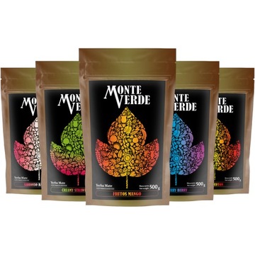 Zestaw Yerba Mate Monte Verde 5x 500g smaki 2,5 kg