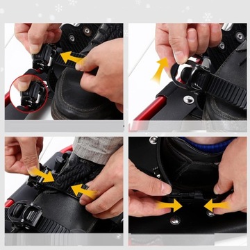 Снегоступы 21 дюйм для женщин и мужчин, регулируемая застежка + сумка