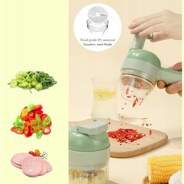 Портативная электрическая овощерезка 4 в 1