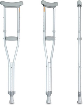 SOLES 2 Kule ortopedyczne pachowe regulowane 134-164cm L