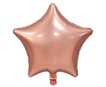 Balon GWIAZDA różowe złoto ROSE GOLD balon foliowy