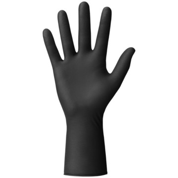 Перчатки нитриловые ЧЕРНЫЕ MERCATOR Ideal MOTO BLACK Strong 100 шт.