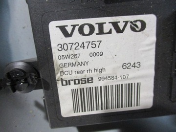 MECHANIZMUS OKNO PRAVÝ ZADNÍ VOLVO V50 2.0 D 30724757