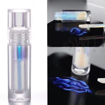 Pyłek w płynie do zdobień paznokci Blue Niebieski