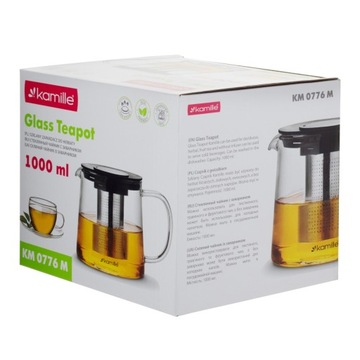 СТЕКЛЯННЫЙ ЧАЙНИК ТРАВЫ КУВШИН KAMILLE