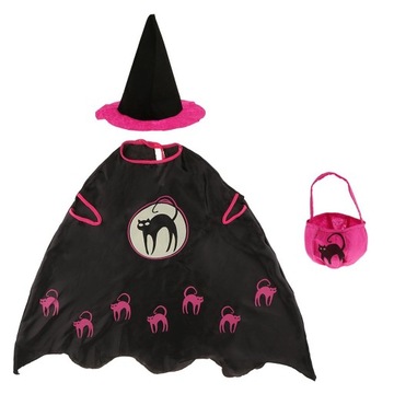 Śmieszne dorosłych dzieci dziewczyny Halloween kostium czarownicy