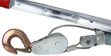 >> РУЧНАЯ ЛЕБЕДКА ТРОСОВАЯ ЛЕБЕДКА 2000КГ 2Т 2 КРЮКА Звездочки 2,5м