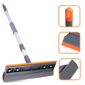 Швабра для воды для окон, 25 см, ТЕЛЕСКОПИЧЕСКАЯ АВТОМОБИЛЬНАЯ СТЕКЛОМОЙКА, длинная