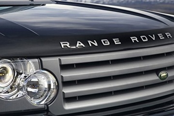 Эмблема с надписью RANGE ROVER SILVER Matt Quality 1