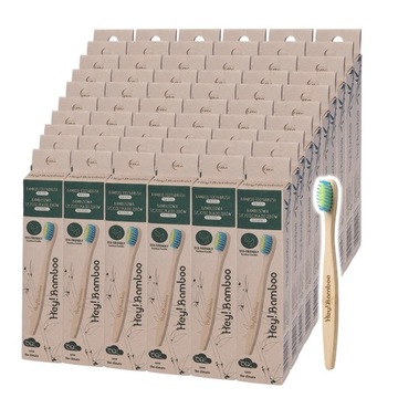 Hey!Bamboo Bambusowa szczoteczka do zębów 60 szt